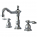 Traditional 2-Handle 3-Hole Deck Mounted Widespread Bathroom Faucet with Brass Pop-Up in Polished Chrome with 4 Finish Options
