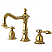 Traditional 2-Handle 3-Hole Deck Mounted Widespread Bathroom Faucet with Brass Pop-Up in Polished Chrome with 4 Finish Options