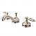 Traditional Two-Handle 3-Hole Deck Mounted Widespread Bathroom Faucet with Brass Pop-Up in Polished Chrome with 7 Finish Option