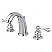 Traditional 2-Handle 3-Hole Deck Mounted Widespread Bathroom Faucet with Plastic Pop-Up in Polished Chrome with 4 Finish Options