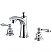 Traditional 2-Handle 3-Hole Deck Mounted Widespread Bathroom Faucet with Plastic Pop-Up in Polished Chrome with 3 Finish Options