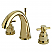 Modern Two-Handle 3-Hole Deck Mounted Widespread Bathroom Faucet with Brass Pop-Up in Polished Chrome with 4 Color Option