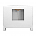 30" Issac Edwards Collection Bath Vanity in Matte White Finsih with White Marble Top and Porcelain Sink