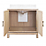 36" Issac Edwards Collection Bath Vanity in Matte Cerused Oak Finsih with White Marble Top and Porcelain Sink