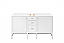 James Martin Addison Collection 60" Double Vanity Cabinet, Glossy White Finish