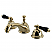 Traditional Two-Handle Three-Hole Deck Mounted Widespread Bathroom Faucet with Brass Pop-Up in Polished Chrome with 7 Finish Options