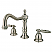 Traditional 2-Handle Three-Hole Deck Mounted Widespread Bathroom Faucet with Brass Pop-Up in Polished Chrome with 4 Color Option