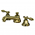Modern 2-Handle 3-Hole Deck Mounted Widespread Bathroom Faucet with Brass Pop-Up in Polished Chrome with 8 Finish Options