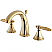 Traditional Two-Handle Three-Hole Deck Mounted Widespread Bathroom Faucet with Brass Pop-Up in Polished Chrome Color with 4 Finish Options