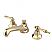Modern Two-Handle Three-Hole Deck Mounted Widespread Bathroom Faucet with Brass Pop-Up in Polished Chrome with 4 Finish Option