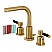 Modern Two-Handle 3-Hole Deck Mounted Widespread Bathroom Faucet with Brass Pop-Up in Polished Chrome with 6 Finish Option