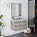 30" Wall Hung Modern Bathroom Vanity w/ Mirror in Ash