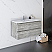 36" Wall Hung Modern Bathroom Cabinet w/ Top & Sink in Ash
