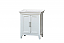 30" Single Sink Bathroom Vanity Distressed White Finish with White Quartz Counter Top with Subtle Grey Veining