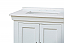 30" Single Sink Bathroom Vanity Distressed White Finish with White Quartz Counter Top with Subtle Grey Veining