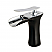 Single-Handle 1-Hole Deck Mount Bathroom Faucet with Push Pop-Up in Brushed Brass