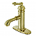 Single-Handle 1-Hole Deck Mounted Bathroom Faucet with Brass Pop-Up in Polished Chrome