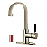 Single-Handle 1-Hole Deck Mounted Bathroom Faucet with Push Pop-Up in Polished Chrome with 3 Finish Options