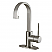 Single-Handle 1-Hole Deck Mounted Bathroom Faucet with Push Pop-Up in Polished Chrome with 4 Finish Options