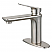 Single-Handle 1-Hole Deck Mounted Bathroom Faucet in Polished Chrome with 5 Color Options