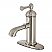 Single-Handle 1-Hole Deck Mount Bathroom Faucet with Brass Pop-Up in Polished Chrome Finish