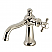 Single-Handle 1-Hole Deck Mount Bathroom Faucet with Push Pop-Up in Polished Chrome