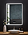 30 in. x 40 in. LED Frameless Mirror with Bluetooth, Defogger and Digital Display