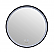 24" Round LED Black Framed Mirror with Defogger and Dimmer