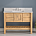 48" Natural Wood Solid Wood and Basin Sink Vanity with Countertop Options