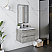 24" Wall Hung Modern Bathroom Cabinet w/ Top & Sink in Ash