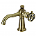 Single-Handle 1-Hole Deck Mount Bathroom Faucet with Push Pop-Up in Polished Chrome with 8 Finish Options