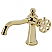 Single-Handle 1-Hole Deck Mount Bathroom Faucet with Push Pop-Up in Polished Chrome with 5 Color Options
