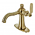 Single-Handle 1-Hole Deck Mount Bathroom Faucet with Push Pop-Up and Deck Plate in Polished Chrome with 5 Finish Options