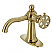 Single-Handle 1-Hole Deck Mount Bathroom Faucet with Push Pop-Up and Deck Plate in Polished Chrome with 5 Options