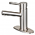 Single-Handle 1-Hole Deck Mount Bathroom Faucet with Push Pop-Up in Polished Chrome with 4 Finish Options