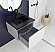 24" Cloud White Bathroom Vanity with Matte White VIVA Stone Solid Surface Countertop