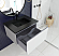30" Cloud White Bathroom Vanity with Matte White VIVA Stone Solid Surface Countertop
