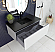 42" Cloud White Bathroom Vanity with Matte White VIVA Stone Solid Surface Countertop