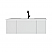 48" Cloud White Bathroom Vanity with Matte White VIVA Stone Solid Surface Countertop