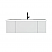 54" Cloud White Bathroom Vanity with Matte White VIVA Stone Solid Surface Countertop