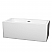 60" Freestanding Bathtub in White with Polished Chrome Drain and Overflow Trim with Faucet Option