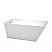 59" Freestanding Bathtub in White with Brushed Nickel Drain and Overflow Trim