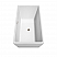 59" Freestanding Bathtub in White with Brushed Nickel Drain and Overflow Trim w/ Faucet Options