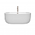 60" Freestanding Bathtub in White with Polished Chrome Drain and Overflow Trim with Hardware and Faucet Options