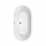 60" Freestanding Bathtub in White with Polished Chrome Drain and Overflow Trim with Hardware and Faucet Options