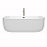71" Freestanding Bathtub in White with Polished Chrome Drain and Overflow Trim with Faucet and Hardware Option