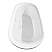 71" Freestanding Bathtub in White with Shiny White Drain and Overflow Trim