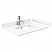 30" Single Bathroom Vanity in Dark Gray, Light-Vein Carrara Cultured Marble Countertop, Undermount Square Sink, Matte Black Trim