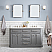 60" Traditional Collection Quartz Carrara Cashmere Grey Bathroom Vanity Set With Hardware in Polished Nickel (PVD) Finish