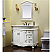 42" Antique White Finish Vanity Victorian Style Leg with White Imperial Marble Top
